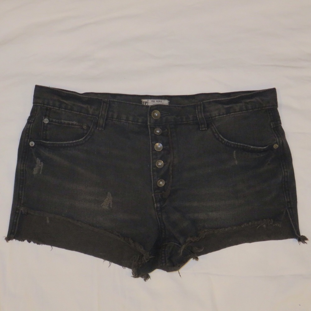 Free People denim shorts
